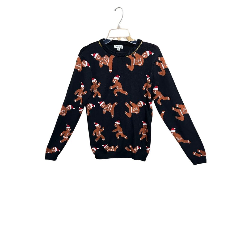 Clarisbelle Oh Snap Black Christmas Sweater - Women’s Size M - Please Read!